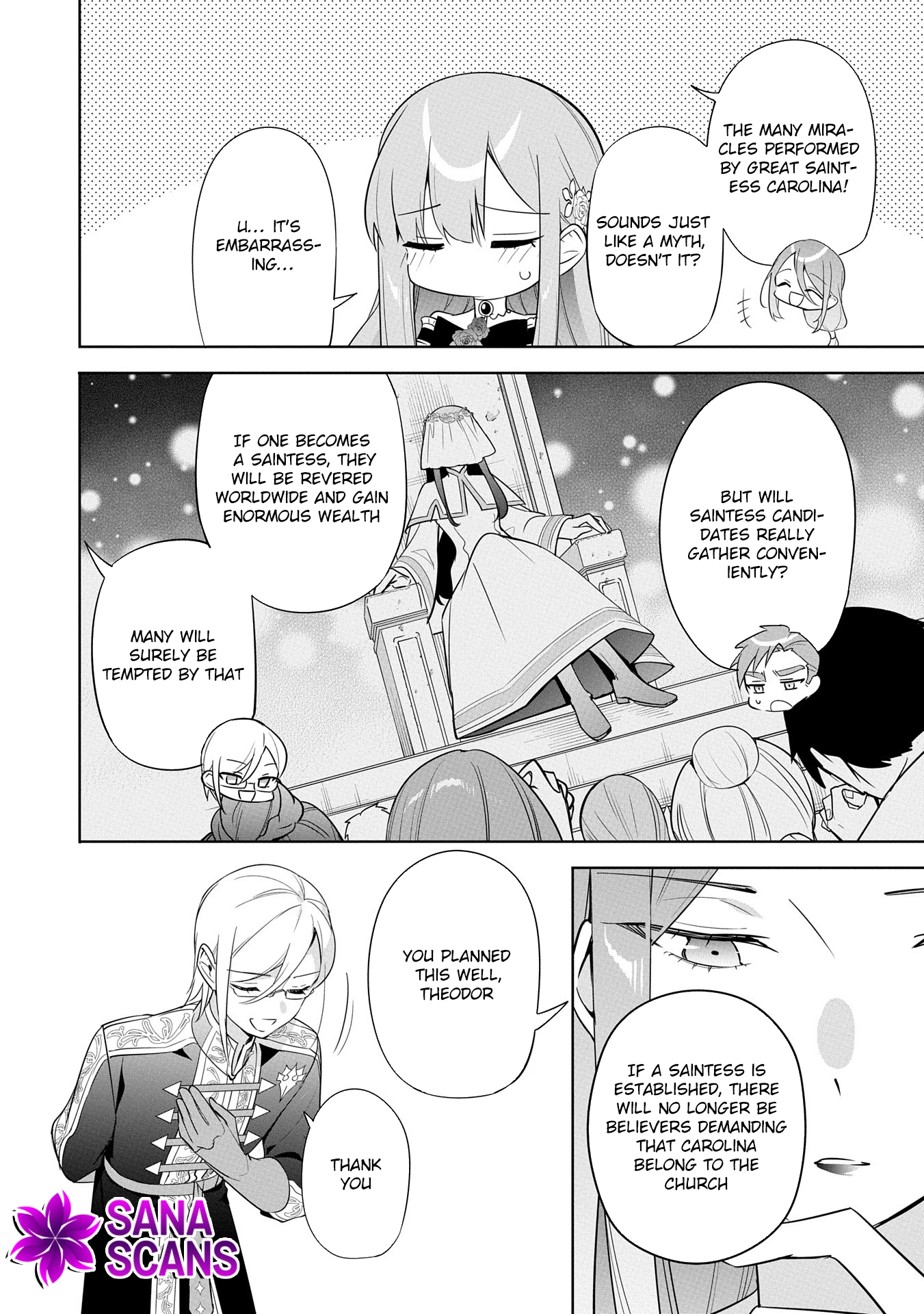 The Oblivious Saint Who Leaks Power Finds Happiness in Her New Home Chapter 25 Page 16